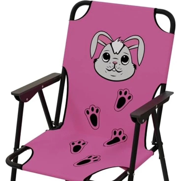 Kinder Campingstuhl Klappstuhl Gartenstuhl Campingstuhl Outdoor Hase – Bild 4