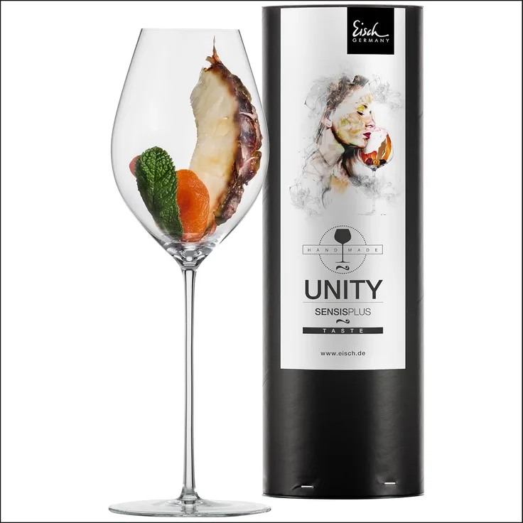 Eisch Unity SensisPlus Champagnerglas in Geschenkröhre