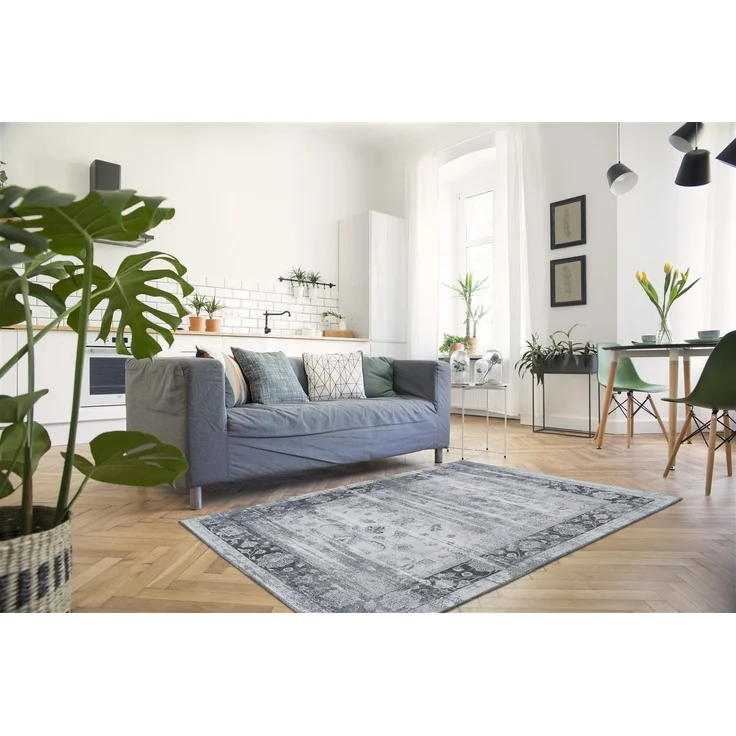 Teppich >Galaxy< in Grau / Blau, 100% Polyester - 240x170cm (LxB) – Bild 2