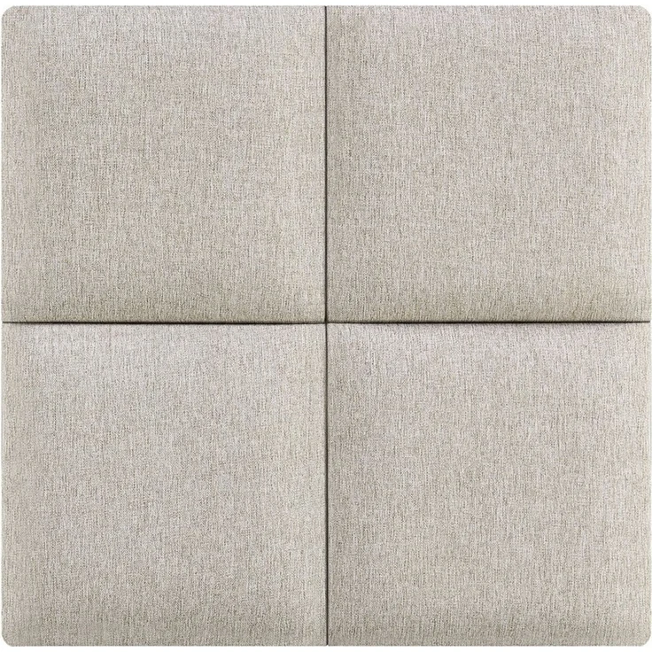 neu. haus Wandpolster, (Set, 4 Stück), »Carpino« Wandkissen Textil 30 x 30 cm Grau – Bild 1