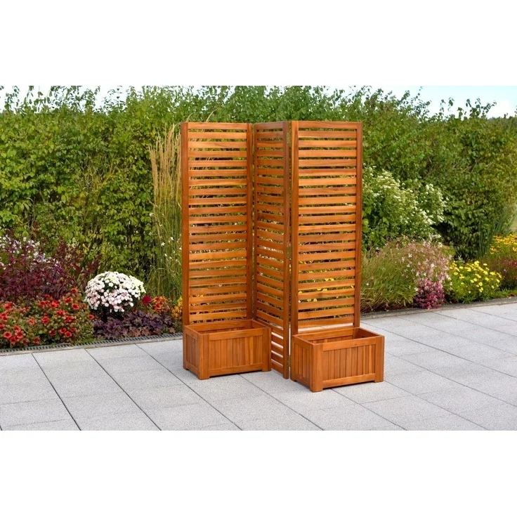 Sichtschutz mit 2 Blumenkästen – Bild 3