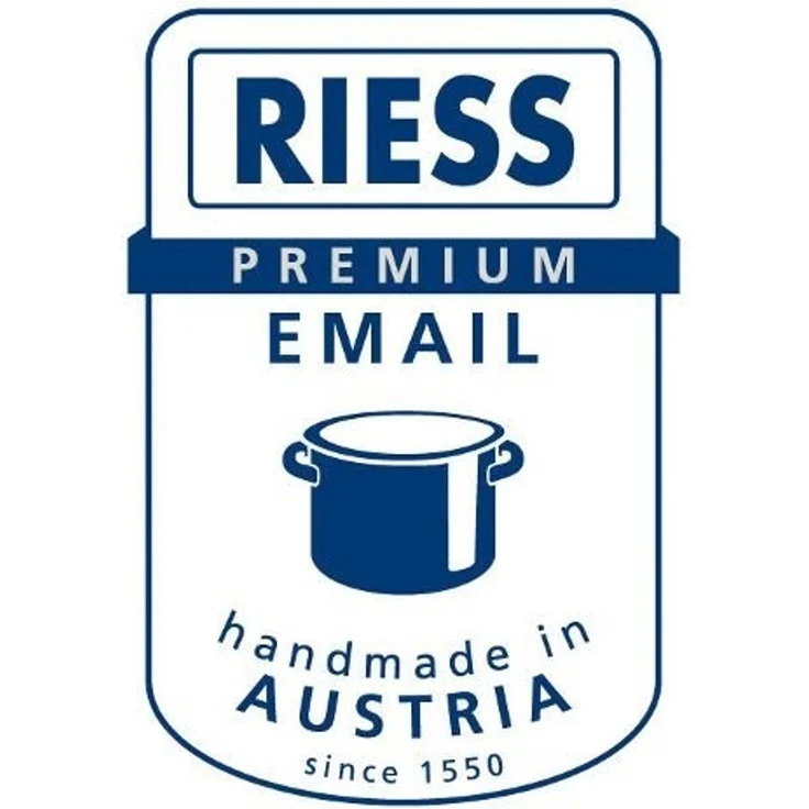 Riess Nouvelle Schnabeltopf Ø12cm 1 Liter Cappuccino Emaille bauchig – Bild 4