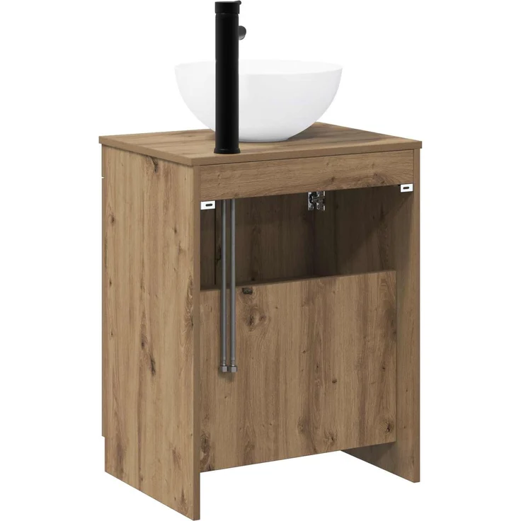 vidaXL Waschbeckenschrank Artisan-Eiche 54 x 41 x 100 cm Holzwerkstoff 3404221 – Bild 7