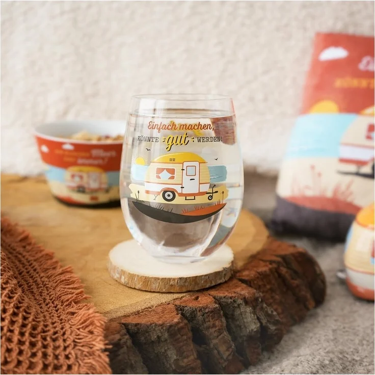 Glas Trinkglas Wasserglas Saftglas Sheepworld Fernweh Meer 48419 – Bild 2