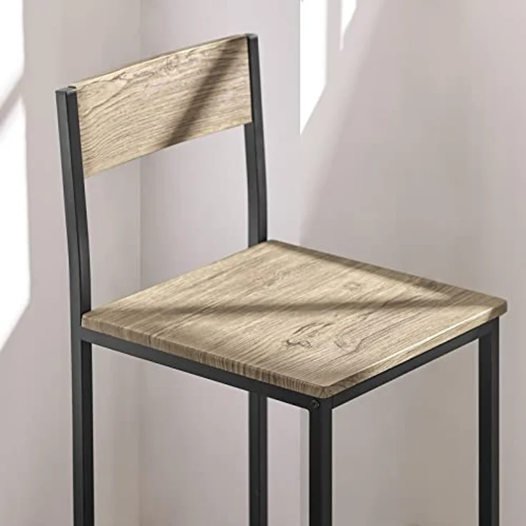 SoBuy Bartisch OGT03, Bartisch Set 3-teilig Esstisch Bistrotisch Balkonmöbel Bistromöbel – Bild 8