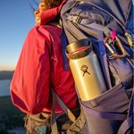 Hydro Flask - Leichte Trinkflasche 710 ml (24 oz) Trail Series - Vakuumisolierte, Wiederverwendbare Trinkflasche aus Edelstahl mit Auslaufsicherem Flex Deckel - Wide-Öffnung - Obsidian