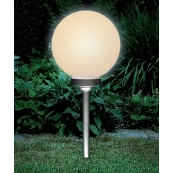 kamelshopping LED Solarleuchte Solar Kugelleuchte / Gartenkugel für Aussen mit LED Beleuchtung, LED fest integriert, Warmweiß, inkl. austauschbarem 600 mAh Akku – Bild 6