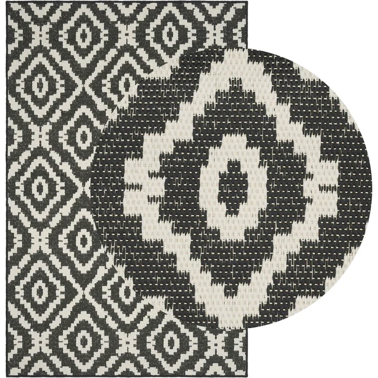 vidaXL Bereichsteppich Natürlich und Schwarz 200 x 290 cm PET 42043787 – Bild 2