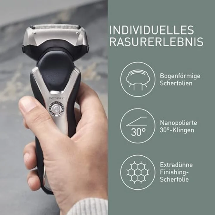 Panasonic WES9013 - Ersatzscherblatt und Schermesser - für Rasierapparat - für Panasonic ES 8103, ES8101, ES8103, ES8109, ES8109S503, ES-GA21; Pro-Curve ES8101 – Bild 4