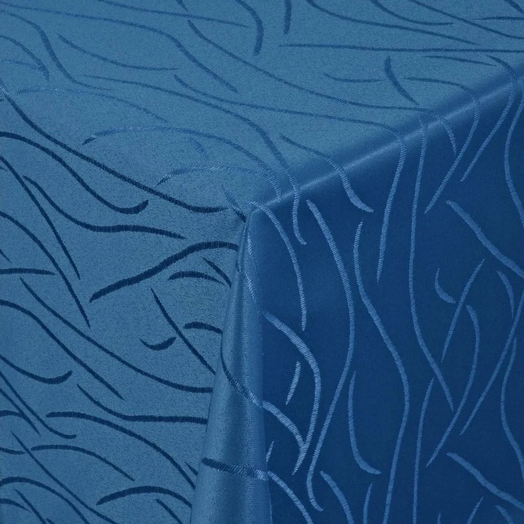 Moderno Tischdecke Tischdecke Stoff Damast Streifen Design Jacquard mit Saum, Eckig 80x80 cm – Bild 1