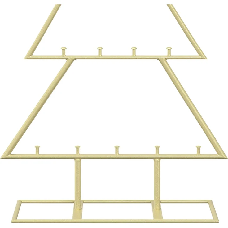 vidaXL Metall Weihnachtsbaum KUOPIO 60 cm Stahl Gold 42053816 – Bild 6