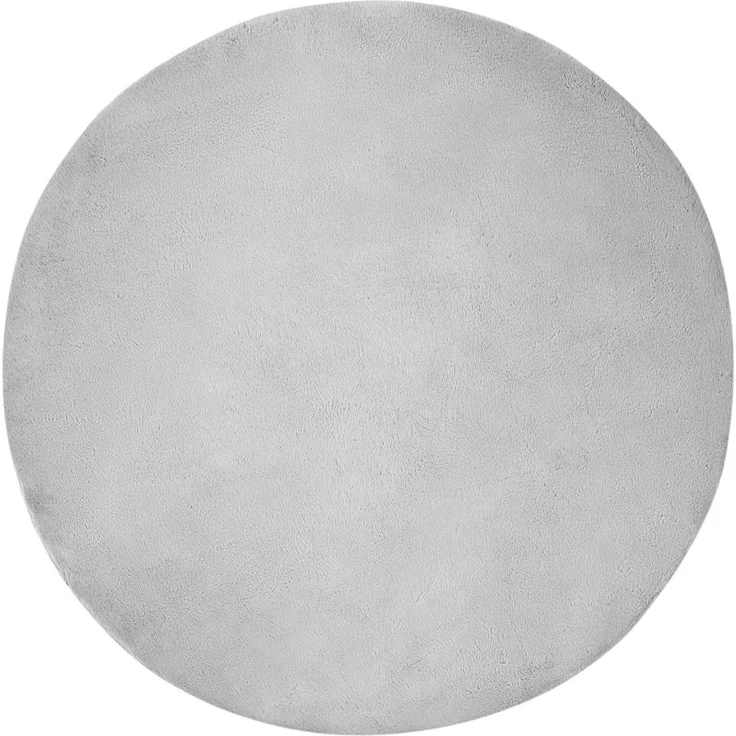 vidaXL Rutschfester Teppich aus Kunstkaninchenfell OLITE Grau Ø 80 cm 42021689 – Bild 2
