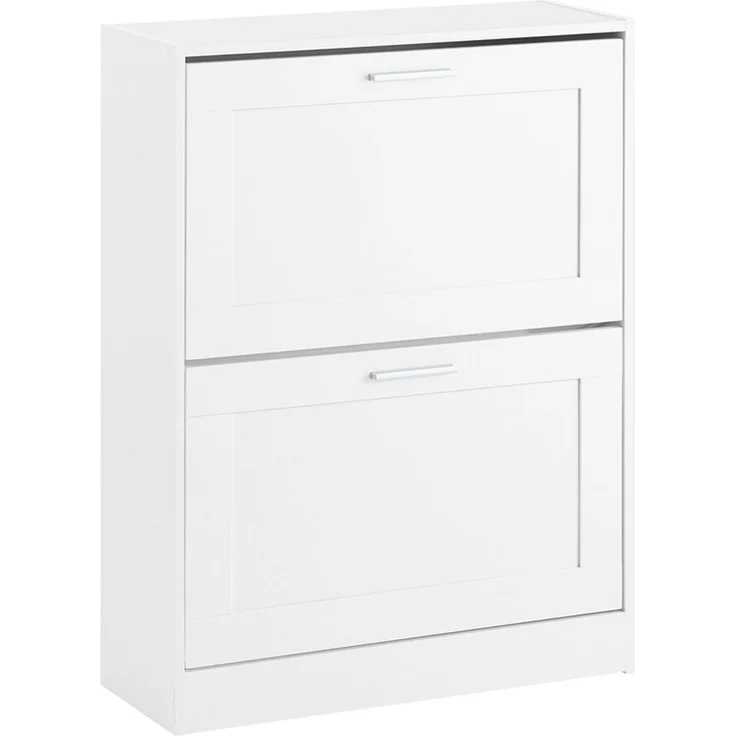 SoBuy FSR137-W Schuhschrank, Spanplatte, Melamin, Weiß, 60 x 80 x 25 cm – Bild 1