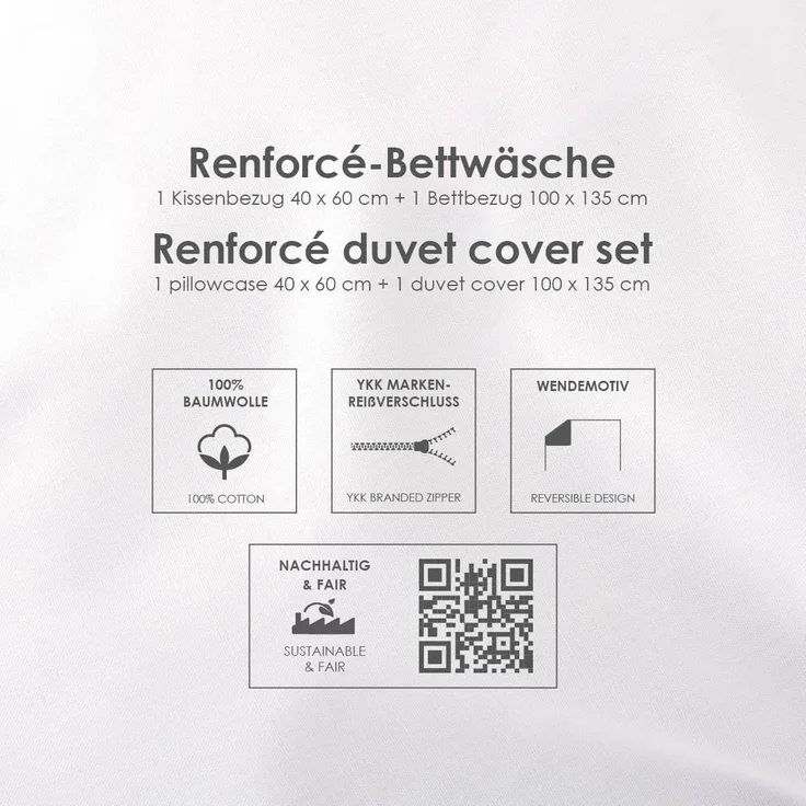 Baby Best Babybettwäsche babybest Little Dreamer, Renforcé, 2 teilig, Wendebettwäsche – Bild 8