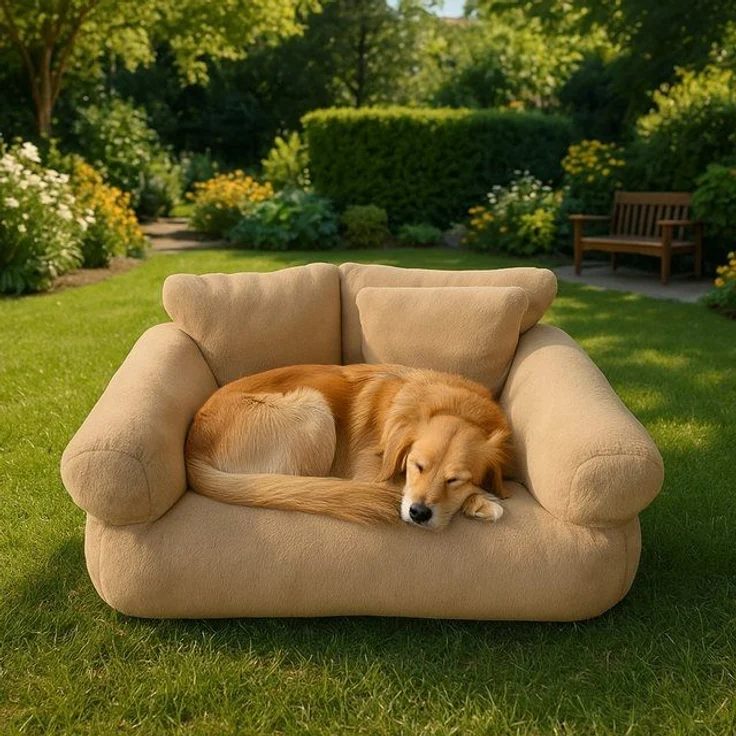 Roxlin Tierbett Hundebett Kleines Hundesofa Flauschig und Waschbar für kleine Hunde – Bild 4