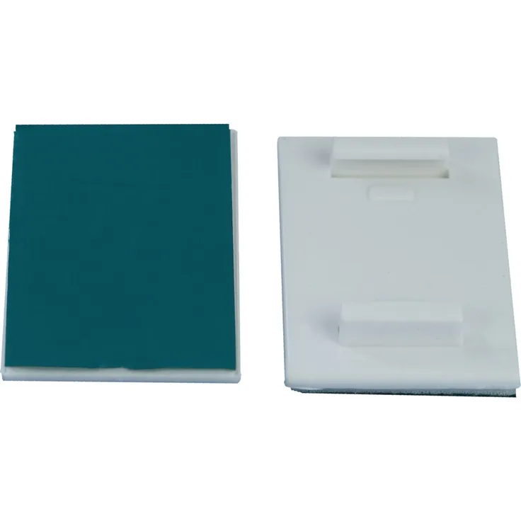 2 x universal Klebeplatten für Doppelrollos mit Montageprofil und Ready to Fix Rollos weiß