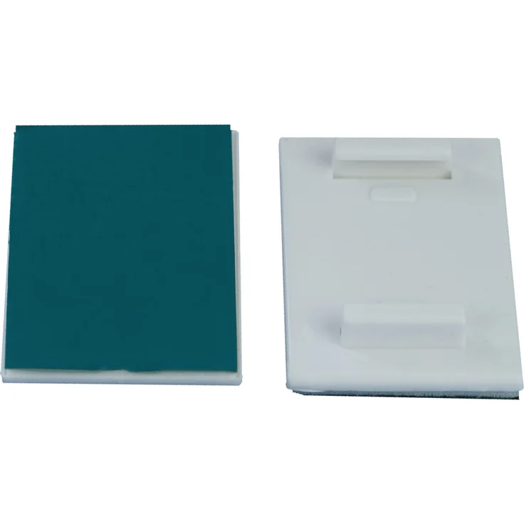 2 x universal Klebeplatten für Doppelrollos mit Montageprofil und Ready to Fix Rollos weiß