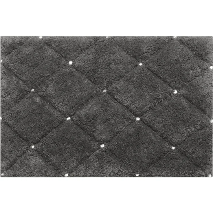 Eurofirany Teppich CHICK Eleganter Teppich Design Badematte Badeteppich Kristalle, dekorativer Bettvorleger 50x70 cm 60x90 cm Baumwolle – Bild 1
