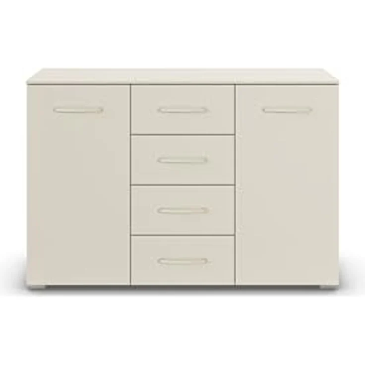 rauch Aditio Box, Kommode, 2-türig, 4 Schubladen, mit Softclose-Funktion, Farbe Beige, BxHxT 120x81x42cm – Bild 5