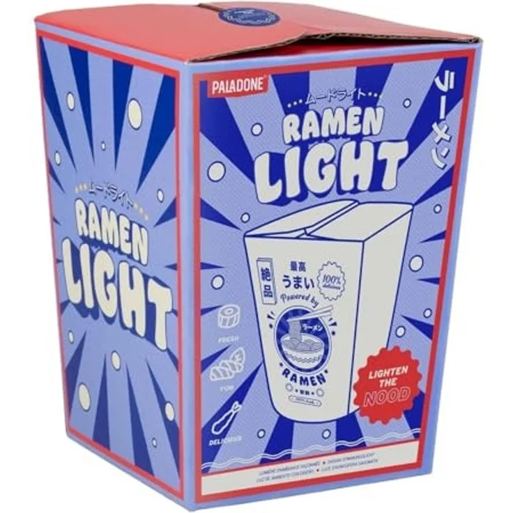 Ramen Box Licht - Von japanischen Nudelschachteln inspiriertes batteriebetriebenes Licht, Geschenk für Soba-Liebhaber, ausgefallene Dekoration, Weiss/Opulenter Garten – Bild 5