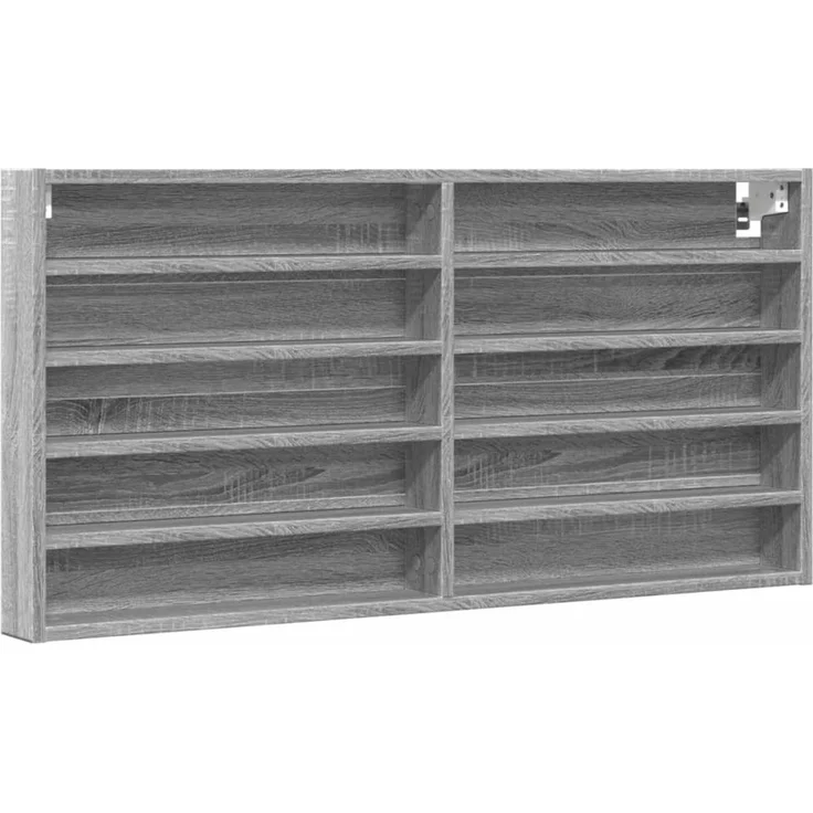 vidaXL Vitrinenschrank Grau Sonoma 100x8,5x50 cm Holzwerkstoff 847952 – Bild 2