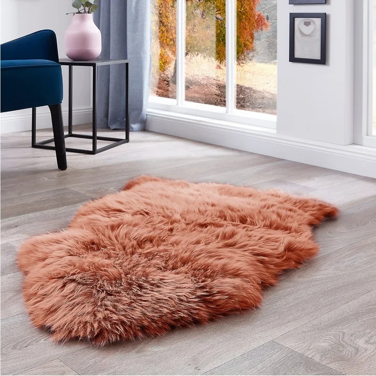 LUXOR living Fellteppich Schaffell Namika, fellförmig, Höhe: 50 mm, echtes Lammfell, weich & flauschig, große Farbauswahl, in 2 Größen