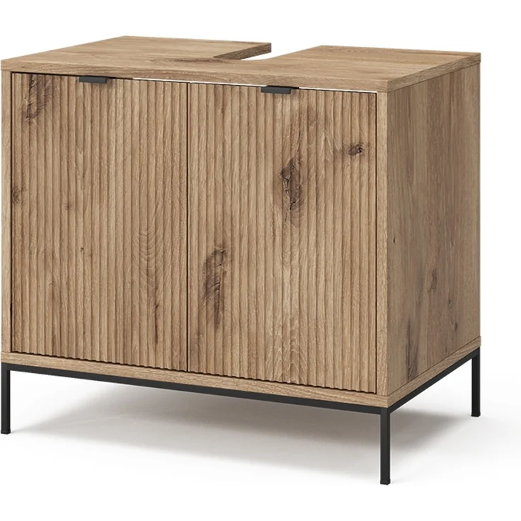 Waschtischunterschrank Eliza Viking Oak 70 x 63 cm mit 2 Türen Vicco – Bild 1
