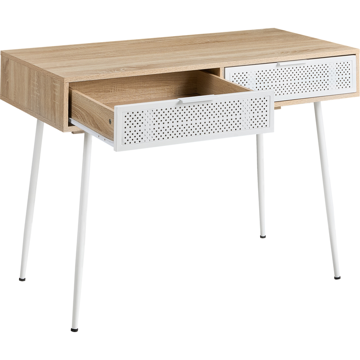 Schreibtisch CHULA Hellbraun 110 cm 52 cm – Bild 5