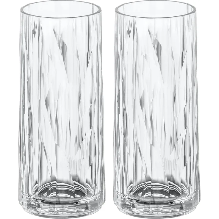 Koziol CLUB NO. 3 Longdrinkglas Superglas 2er Set 250 ml - A