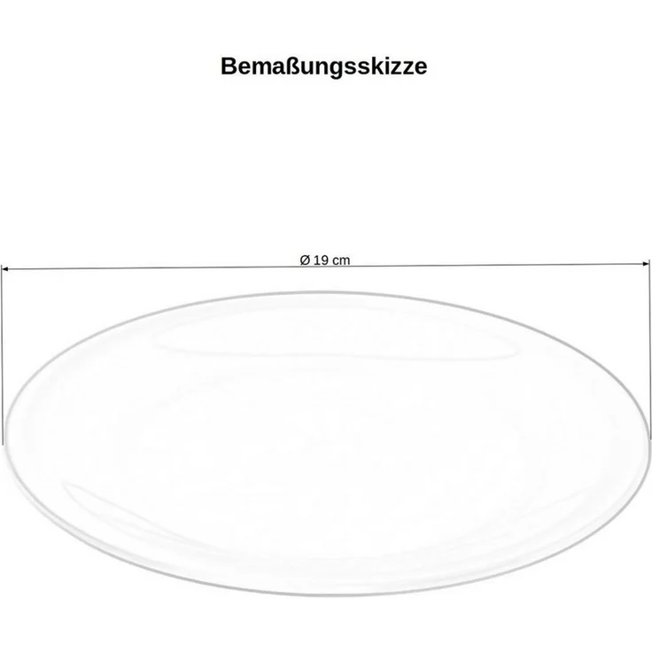Engelland Dessertteller Kinderteller-Set, farbenfroh, (12 St), Ø 19 cm, BPA-frei, bunt, flach, wiederverwenbar, Kunststoff – Bild 2