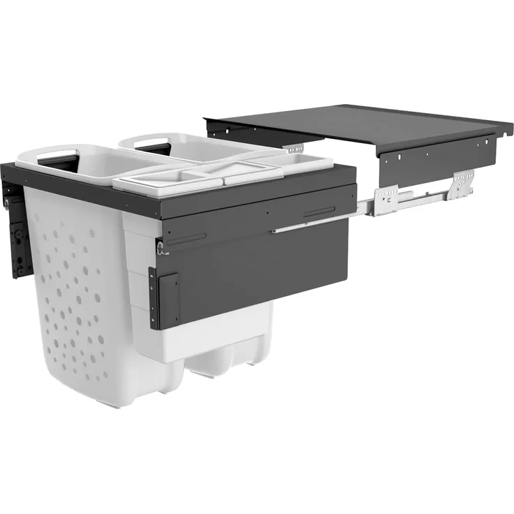 Hailo Wäschesammler 3270831 Laundry Carrier 60 LC Slide SC 80 Liter