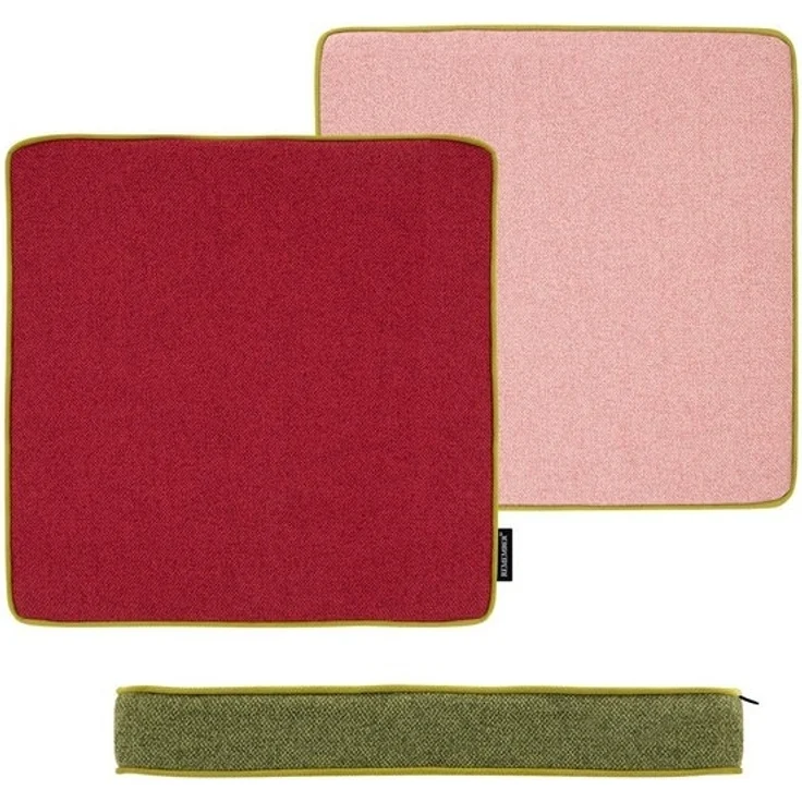Sitzkissen inkl. Füllung B:40, T:40, H:5 cm - Remember Cranberry – Bild 4