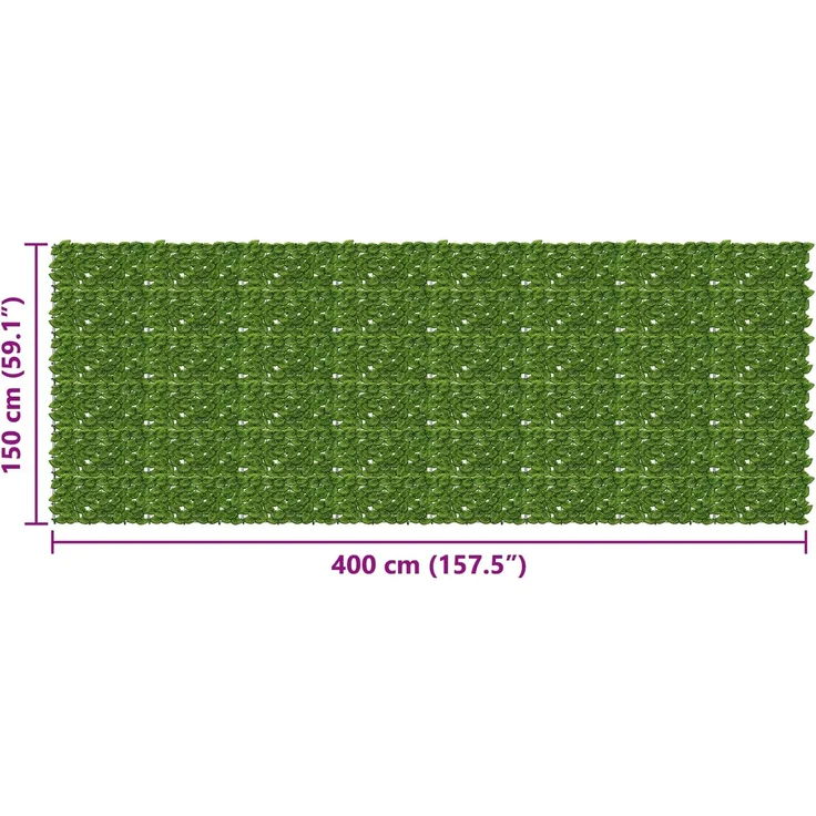 vidaXL Balkonsichtschutz mit Blättern Grün und Gelb 400 x 150 cm 42040649 – Bild 5