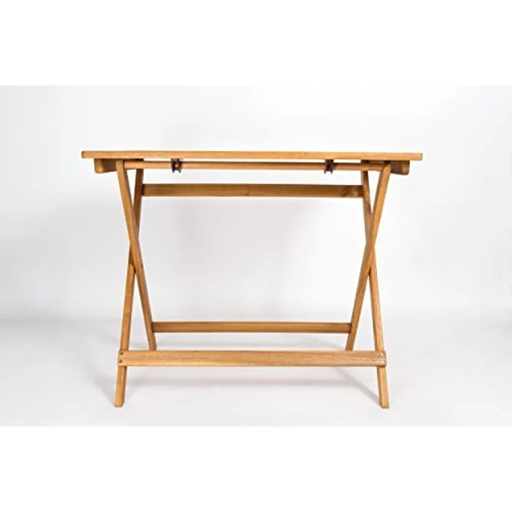 Soma Stehtisch Holztisch Material: Teakholz Farbe: braun (1 x Gartentisch) 80x80 cm – Bild 5