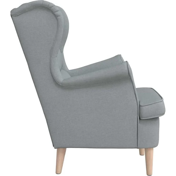 vidaXL Sessel Hellgrau 74x84x100 cm Stoff 4016895 – Bild 5