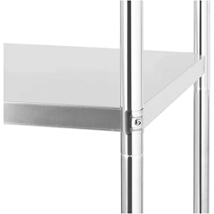 Royal Catering Standregal Edelstahlregal 60 x 60 x 180 cm Küchenregal Gastroregal Schwerlastregal, verschiedene Größen – Bild 5