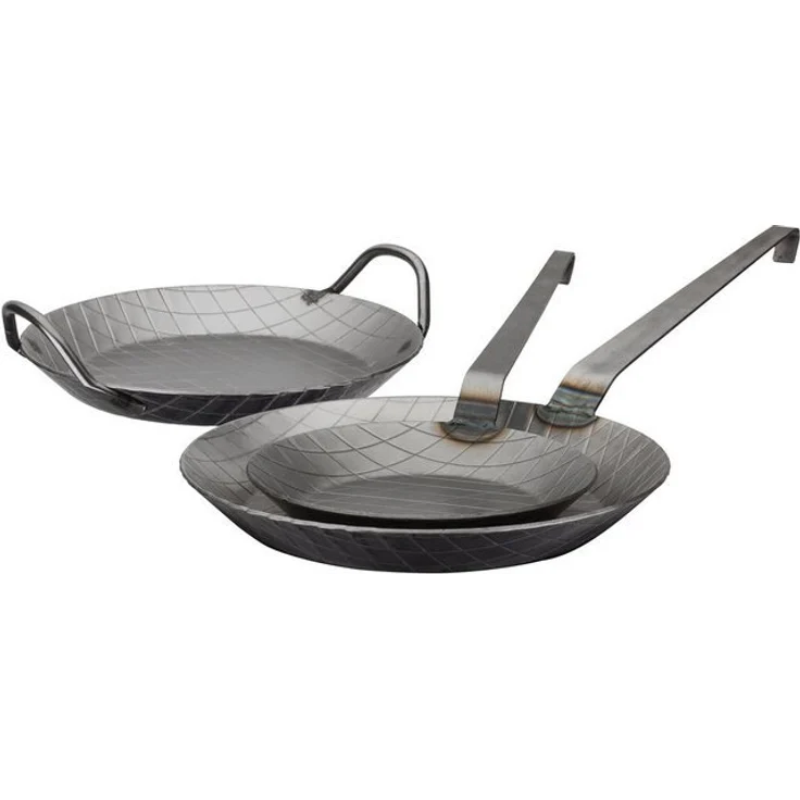 GSW Pfannen-Set, Eisen (Set, 3-tlg, 1x Bratpfanne Ø 20 cm, 1x Bratpfanne Ø 24 cm, 1x Bratpfanne Ø 28 cm), Induktion – Bild 3