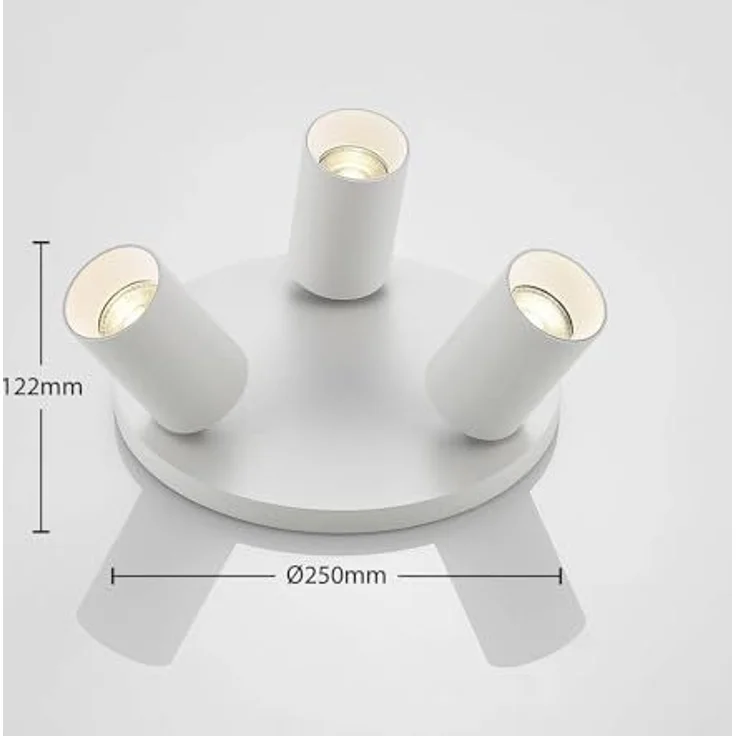 Arcchio Deckenstrahler Brinja, Metall, Weiß IP20, 3 x 10 W LED – Bild 7