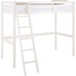 Lüttenhütt Kinderbett Alpi, Kiefernholz, Inklusive Leiter und Lattenrost, Liegefläche 90x200 cm