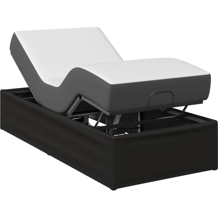 vidaXL Elektrisch verstellbares Bettgestell Schwarz 42037346 – Bild 3