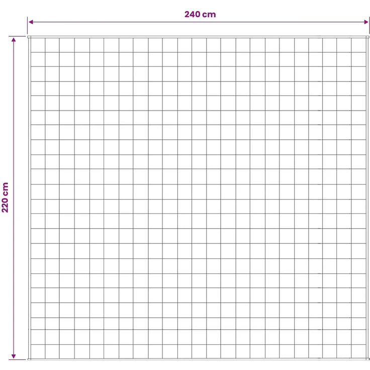 vidaXL Gewichtsdecke Weiß 220 x 240 cm 15 kg 100% Baumwolle 205T 3442936 – Bild 7