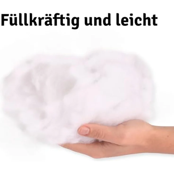 Vaessen Creative Flauschige Weiche Polyester Füllung für Plüschtiere, Kissen und Bastel-Projekte, Weiß, 500gr Verpackung kann variieren – Bild 5