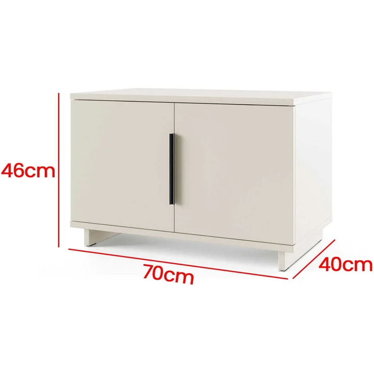 Garderoben-Set Napoli Version 3: Kleiderschrank mit Polsterpaneelen, Schuhschrank Flur und Eingangsbereich (Cashmere/Trinity 08), 189 x 40 x 140 cm – Bild 4