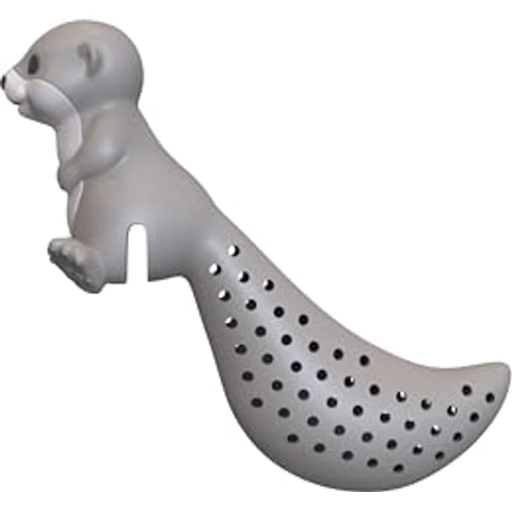 WestCraft Teesieb Cute Animal Tee-Sieb, Tee Ei, Tea Infuser, Teekugel Silikon Otter, Silikon, (1-St), Lustige Tee-Ei-Tier-Figuren, Zur Zubereitung von 1 Tasse losen Tee – Bild 5