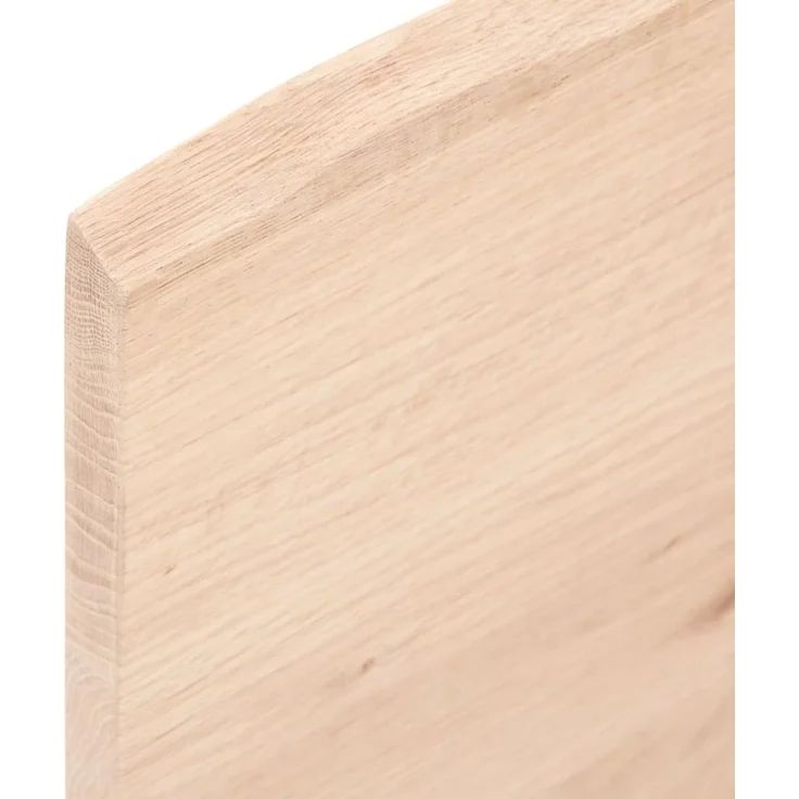 vidaXL Waschtischplatte mit Halterung Stahl und Massivholz Eiche 3302540 – Bild 9