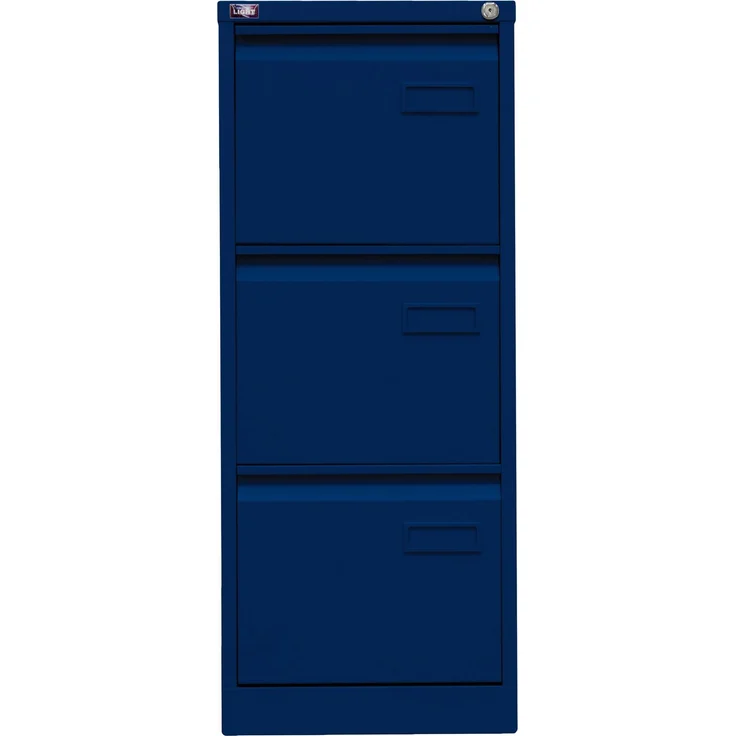 Bisley LIGHT Hängeregistraturschrank, einbahnig, DIN A4, 3 HR-Schubladen, Farbe oxfordblau – Bild 1