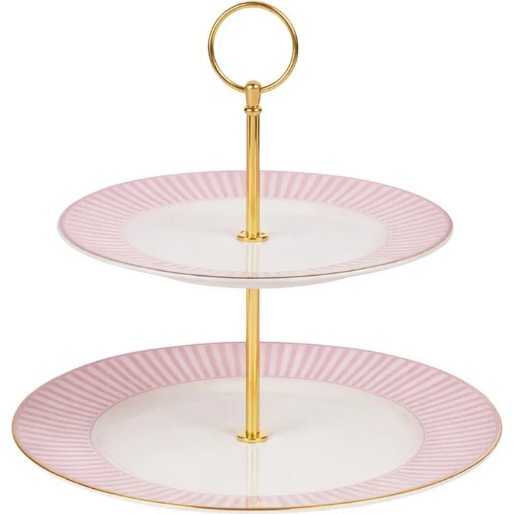 Neuetischkultur Etagere Etagere Keramik 2 stöckig Servieretagere 24 cm, Keramik, (1 Etagere ohne Dekoration) – Bild 1