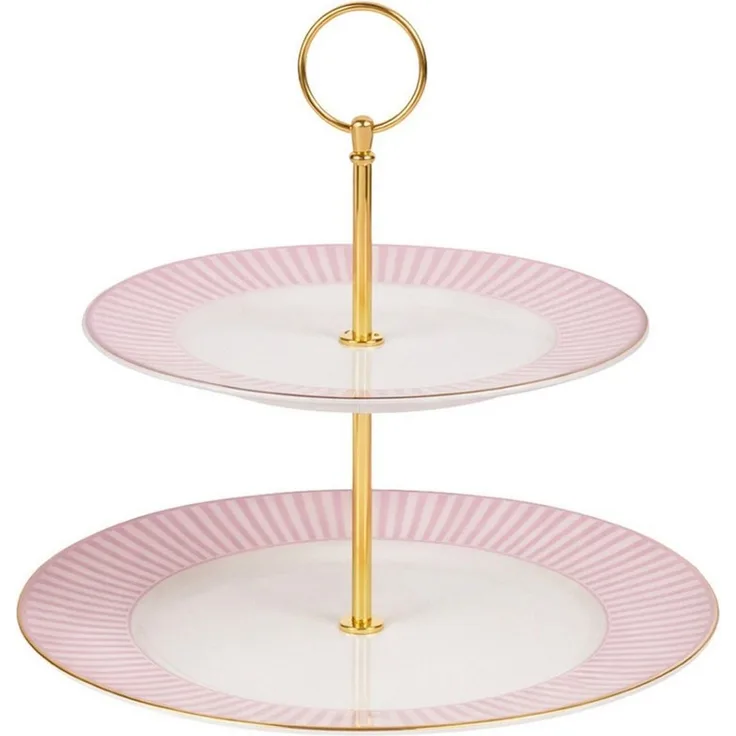Neuetischkultur Etagere Etagere Keramik 2 stöckig Servieretagere 24 cm, Keramik, (1 Etagere ohne Dekoration)