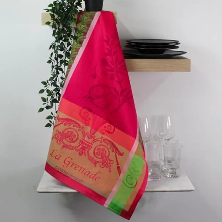 Garnier-Thiebaut Geschirrtuch Grenade Rose 56x77 cm – Bild 3