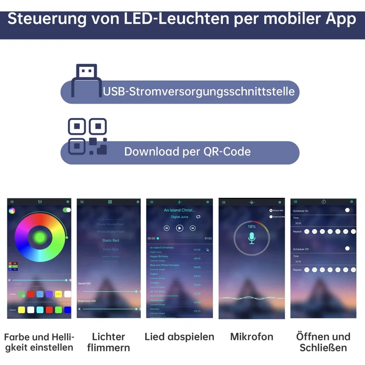 DESVIAE Garderobenschrank Natur aus MDF/Spanplatte – 76x184x50 cm – LED-Beleuchtung, 2 Schubladen – Bild 4